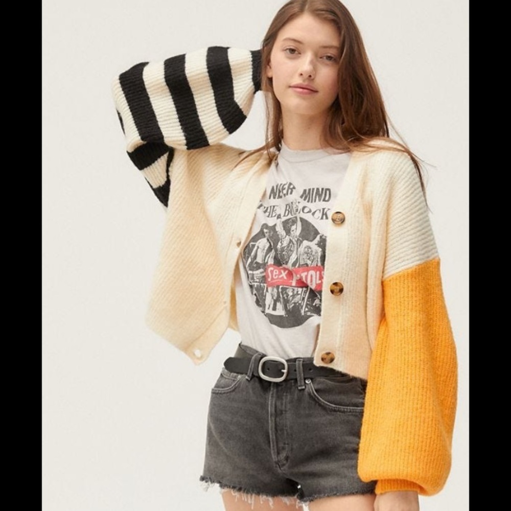 Colorblock cardigan